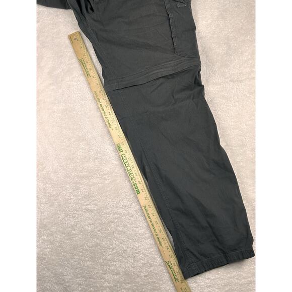 B.C. Clothing Utility Pants Mens XXLx34 Grey Convertible Tactical Zipper Shorts - Picture 5 of 8